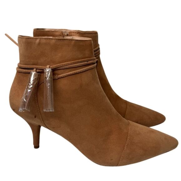 Loeffler Randall Shoes - NEW Loeffler Randall Ange Bootie, Camel Brown Suede with Tassels, Size 9.5